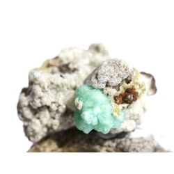 Apophyllit grn mit Stilbit Kristallstufe / Rohstein - Raritt - ca. 4,2 cm x 3,3 cm x 2,3 cm