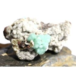 Apophyllit grn mit Stilbit Kristallstufe / Rohstein - Raritt - ca. 4,2 cm x 3,3 cm x 2,3 cm