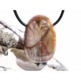 Versteinertes Holz Trommelstein gebohrt - Sonderqualität - ca. 3,1 cm x 2,1 cm x 1,5 cm