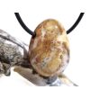Versteinertes Holz Trommelstein gebohrt - Sonderqualität - ca. 2,8 cm x 2 cm x 1,3 cm