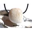 Skolezit (Zeolithe) Trommelstein / Schmuckstein gebohrt - Sonderqualität - ca. 2,8 cm x 2,6 cm x 1,8 cm