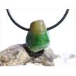 Tsavorit (Granat / Grossular) Trommelstein gebohrt - Rarität - Sonderqualität - ca. 1,8 cm x 1,5 cm x 1,3 cm