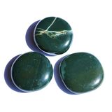 Jaspis grn (Grnjaspis) Scheibensteine - ca. 3,1 - 3,5...