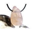 Chalcedon rosa (Rosenchalcedon) XL Trommelstein gebohrt - Sonderqualität - Rarität - ca. 3,8 cm x 2 cm x 2,1 cm