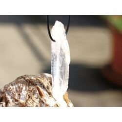 Bergkristall XXXL Doppelender Kristallstab / Kristallspitze natur gebohrt - Sonderqualit�t - ca. 7,5 cm x 2,1 cm x 1,4 cm