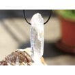 Bergkristall XXXL Doppelender Kristallstab / Kristallspitze natur gebohrt - Sonderqualität - ca. 7,5 cm x 2,1 cm x 1,4 cm