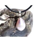 Perle (Süßwasserperle) rosa Anhänger...