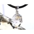 Herkimer Diamant Doppelender Kristall Anhänger Silberöse - AA-Sonderqualität - Rarität - ca. 3,5 cm x 1,6 cm x 1,5 cm