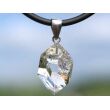 Herkimer Diamant Doppelender Kristall Anhänger Silberöse - AA-Sonderqualität - Rarität - ca. 3,5 cm x 1,6 cm x 1,5 cm