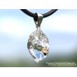 Herkimer Diamant Doppelender Kristall Anhänger Silberöse - AA-Sonderqualität - Rarität - ca. 3,5 cm x 1,6 cm x 1,5 cm