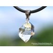 Herkimer Diamant Doppelender Kristall Anhänger Silberöse - AA-Sonderqualität - Rarität - ca. 3,5 cm x 1,6 cm x 1,5 cm