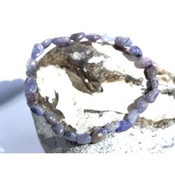 Tansanit (Zoisit) Armband Nuggets 6-9 mm - ca. 19 cm