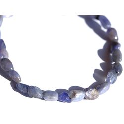 Tansanit (Zoisit) Armband Nuggets 6-9 mm - ca. 19 cm