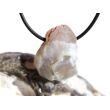 Schlangenhautachat Trommelstein gebohrt - Sonderqualität - ca. 2,7 cm x 2,2 cm x 1,6 cm