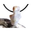 Schlangenhautachat Trommelstein gebohrt - Sonderqualität - ca. 3 cm x 1,8 cm x 1,2 cm