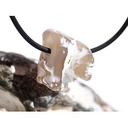 Schlangenhautachat Trommelstein gebohrt - Sonderqualit�t - ca. 2,1 cm x 2 cm x 1,6 cm