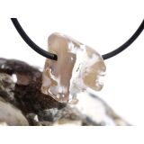 Schlangenhautachat Trommelstein gebohrt - Sonderqualität - ca. 2,1 cm x 2 cm x 1,6 cm