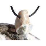 Schlangenhautachat Trommelstein gebohrt - Sonderqualität - ca. 2,5 cm x 2 cm x 1,5 cm