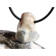 Schlangenhautachat Trommelstein gebohrt - Sonderqualität - ca. 2,5 cm x 2 cm x 1,5 cm
