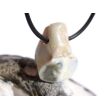 Schlangenhautachat Trommelstein gebohrt - Sonderqualität - ca. 2,5 cm x 2 cm x 1,5 cm