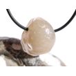Schlangenhautachat Trommelstein gebohrt - Sonderqualität - ca. 2,4 cm x 2 cm x 1,5 cm