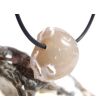 Schlangenhautachat Trommelstein gebohrt - Sonderqualität - ca. 2,4 cm x 2 cm x 1,5 cm