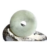 Amazonit hell Donut Edelstein 50 mm (5 mm stark)
