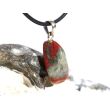 Vulkanjaspis Trommelstein Anhänger Öse Schmuckdose - Sonderqualität - ca. 3 cm x 1,5 cm x 0,9 cm