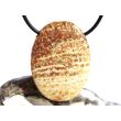 Aragonit-Calcit XXL Schmuckstein Cabochon / Scheibenstein gebohrt - Sonderqualität - ca. 4 cm x 3 cm x 0,9 cm