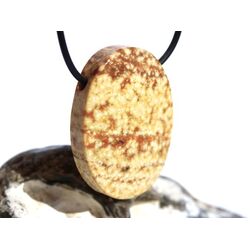 Aragonit-Calcit XXL Schmuckstein Cabochon / Scheibenstein gebohrt - Sonderqualit�t - ca. 4 cm x 3 cm x 1 cm