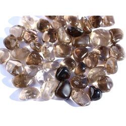 Rauchquarz hell bis dunkel Trommelsteine mini (XS) - Sonderqualit�t - ca. 1 - 1,7 cm / ca. 50 g