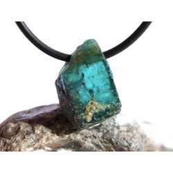 Turmalin blau (Indigolith) Kristall / Rohsteinform gebohrt - Sonderqualitt - Raritt - ca. 2,2 cm x 1,4 cm x 1 cm (GKS)