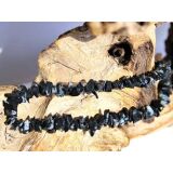 Schneeflockenobsidian Splitterkette / Splitterhalskette -...