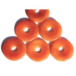 Aventurin orange (Aventurinquarz / H�matit-Quarzit) Donut Edelstein 30 mm (4 mm stark) - Sonderqualit�t -