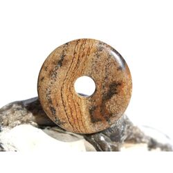 Landschaftsjaspis Donut 25 mm (3 mm stark)