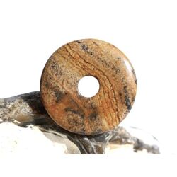 Landschaftsjaspis Donut 25 mm (3 mm stark)