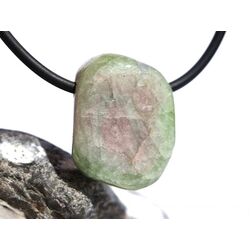 Wassermelonenturmalin Trommelstein / Kristallquerschnitt gebohrt - Raritt - schne Qualitt - ca. 2,2 cm x 1,8 cm x 1 cm