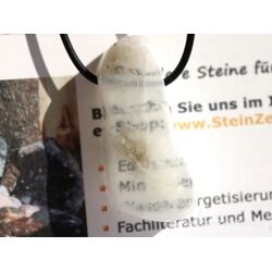 Ulexit (TV-Stein) XXL Scheibenstein / Schmuckstein gebohrt - Sonderqualitt - ca. 4,5 cm x 2,1 cm x 1,5 cm