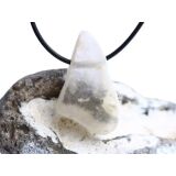 Ulexit (TV-Stein) XL Scheibenstein / Schmuckstein gebohrt - ca. 3,9 cm x 2,3 cm x 1,2 cm