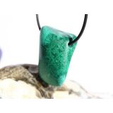 Eilatstein Schmuckstein / Trommelstein gebohrt (Azurit-Malachit-Chrysokoll-Türkis) - Rarität - Sonderqualität - ca. 3,2 cm x 2,2 cm x 1,8 cm