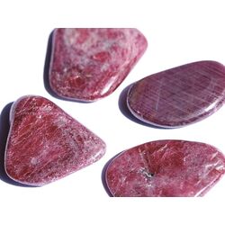 Rubin Schimmer Scheibensteine - Sonderqualitt - Raritt - ca. 3 cm / ca. 7-8 g/St (GKS)