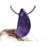 Fluorit-Opal (Tiffany Stone) XXL Schmuckstein / Scheibenstein gebohrt - Rarität - AA-Sonderqualität - Handarbeit - ca. 4 cm x 1,9 cm x 0,7 cm