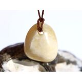 Calcit orange (Orangencalcit) Trommelstein gebohrt - ca....