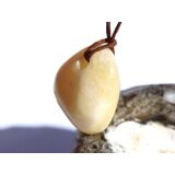 Calcit orange (Orangencalcit) Trommelstein gebohrt - ca. 2,5 cm x 2,1 cm x 1,3 cm