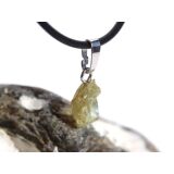 Chrysoberyll Rohsteinform Anhänger Silberöse...