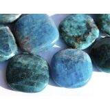 Apatit blau (stab.) Scheibensteine - ca. 3,2 - 3,4 cm /...