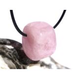 Morganit (Beryll) Schmuckstein / Trommelstein gebohrt - Sonderqualität - Rarität - ca. 2,5 cm x 2,2 cm x 1,6 cm