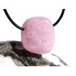 Morganit (Beryll) Schmuckstein / Trommelstein gebohrt - Sonderqualität - Rarität - ca. 2,5 cm x 2,2 cm x 1,6 cm