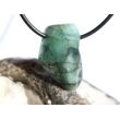 Smaragd Schmuckstein gebohrt (Beryll) - Rarität - ca. 2,6 cm x 1,7 cm x 1,2 cm