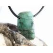 Smaragd Schmuckstein gebohrt (Beryll) - Rarität - ca. 2,6 cm x 1,7 cm x 1,2 cm